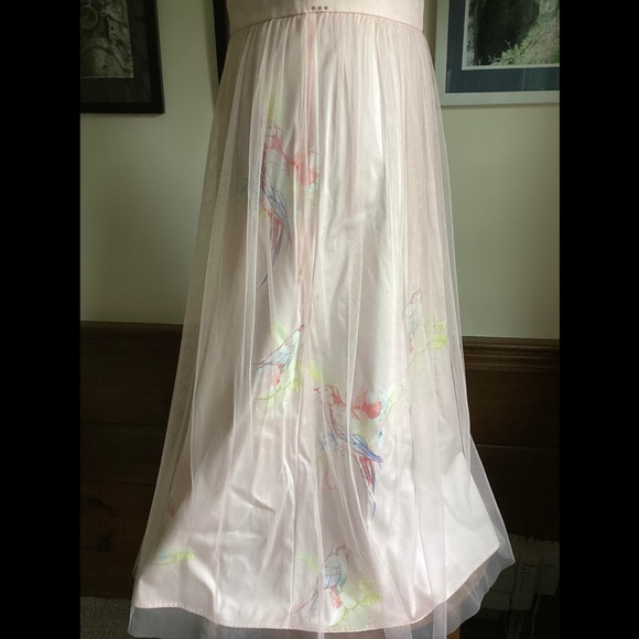 S Diana Vickers Star Amazing Pink Parrot Dress Sheer Top Art 2 Wear - Picture 7 of 16